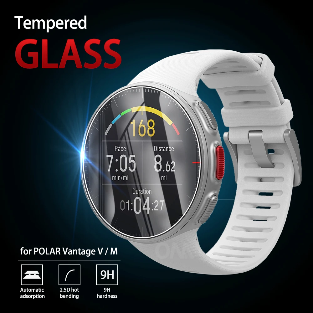5 шт. 9H Премиум Закаленное стекло для POLAR Vantage V Смарт часы защитная пленка