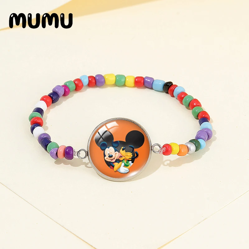 Новинка 2021 Микки и Минни фотография Дональд Дейзи фотобраслет стеклянный купол