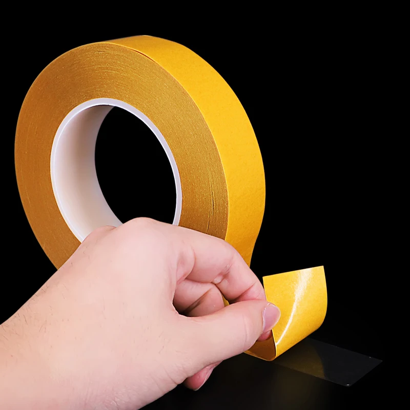 Двухсторонняя лента ПЭТ устойчивая к высоким температурам 50 м не оставляет