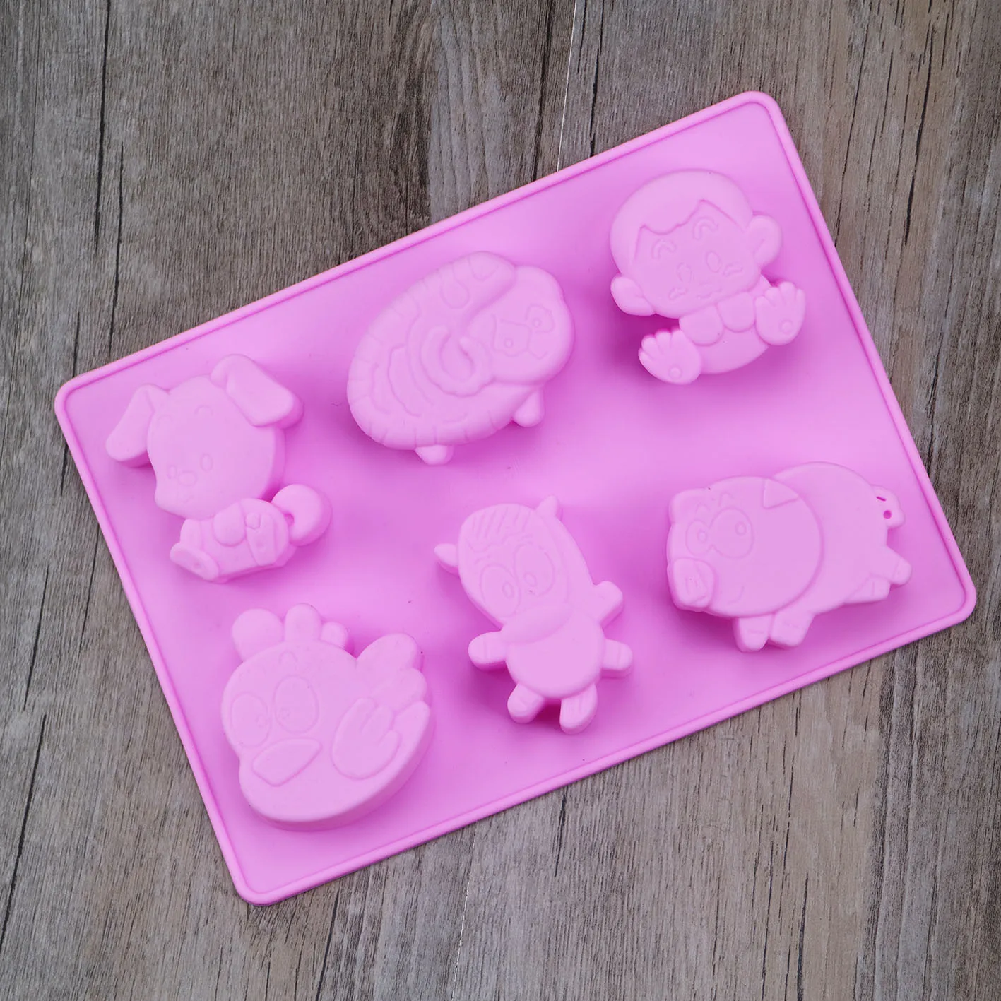Силиконовая силиконовая форма для выпечки в виде животных из серии зодиака мыло