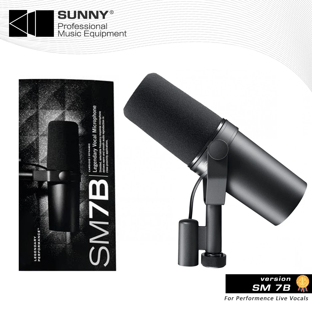 Кардиоидный динамический микрофон SHURE SM7B студийный выбираемый с частотным