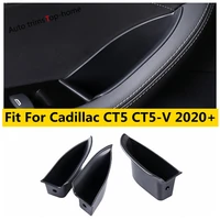 car door handle storage automobile organizer box phone holder plastic cover trim for cadillac ct5 ct5 v 2020 2021 2022