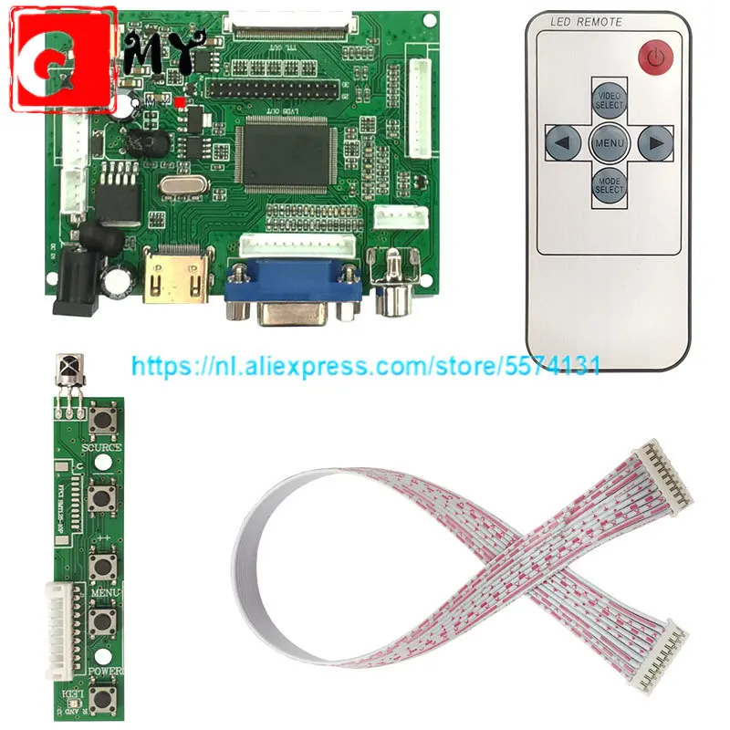 

ЖК ttl LVDS плата контроллера HDMI VGA 2AV 50PIN для AT070TN90 92 94 Поддержка автоматически VS-TY2662-V1 драйвер платы