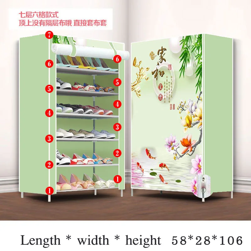 7-слойная 8-слойная 10-слойная современная простая обувная стойка Складная