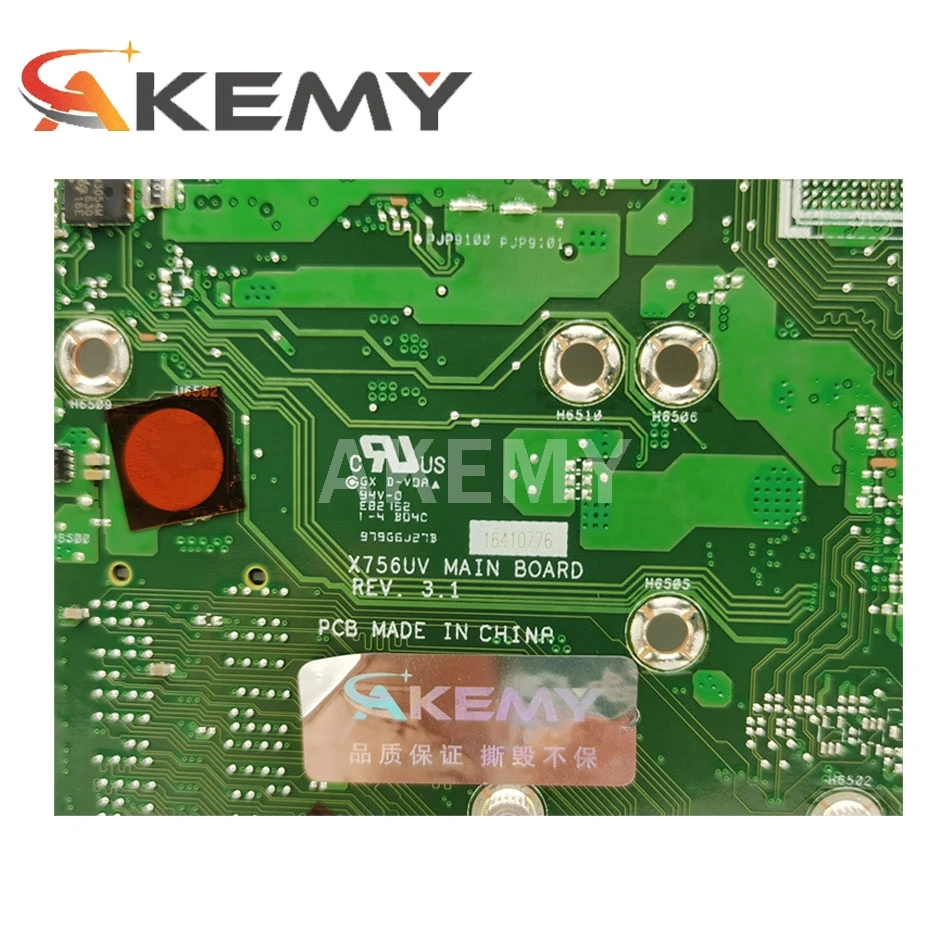Новая материнская плата X756UAM I7-6500U для Asus X756UV X756UQ Laotop DDR4 RAM slot 90NB0A00-R00060 | Компьютеры