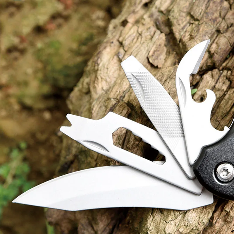 

Outdoor camping tools Multifunctional hammer Adjustable open end wrench Screwdriver Pocket knife Bottle opener Window breaker