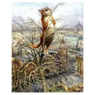 DIY 5D Cat On The дерево Алмазная картина, картины по номерам, вышивка бисером, мозаика, рисунок, вышивка, украшение FH522