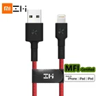 Xiaomi ZMI Lightning MFi Сертифицированный Полипропиленовый плетеный Магнитный чехол для iPhone 11 12 Ipad Ipod Кабель для передачи данных зарядный Apple кабель для зарядки