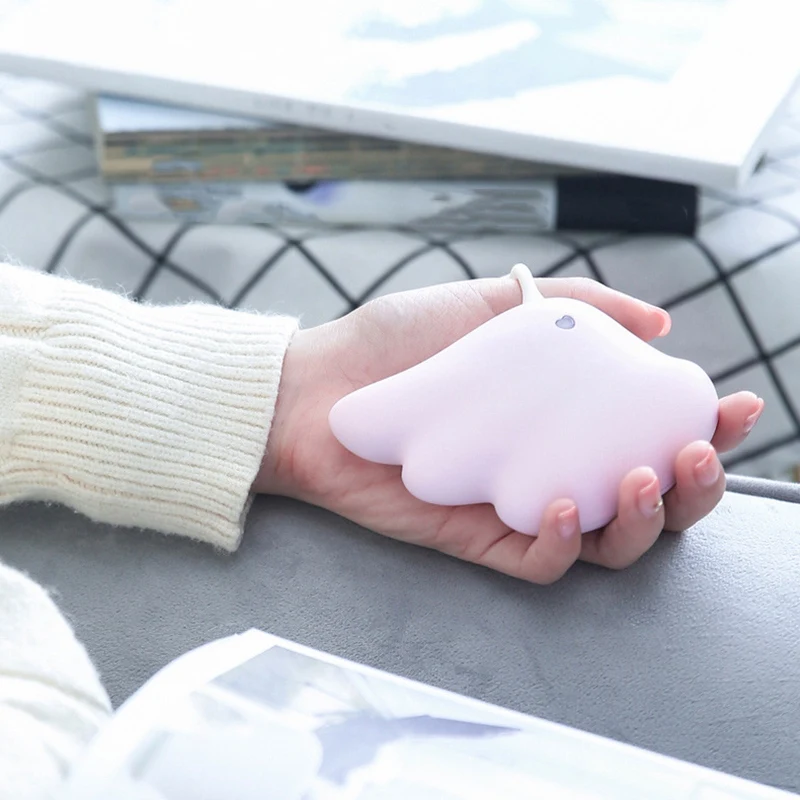 

Angel Wings Hand Warmer Power Bank Dual-Use Mini USB Charging Girl Winter Portable Electric Warmer