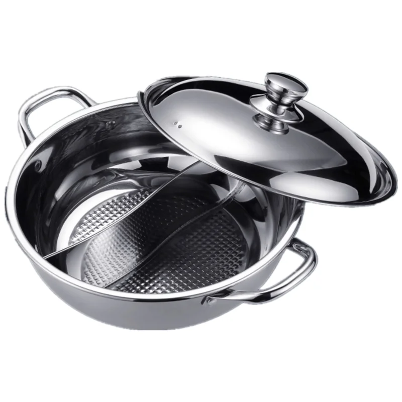 

Кастрюля для приготовления утка-мандарина, кастрюля из нержавеющей стали для индукционной плиты Shabu, кастрюля для приготовления пищи больш...