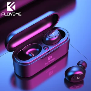 Беспроводные наушники FLOVEME Mini TWS, Bluetooth 5,0, спортивные наушники, гарнитура, 3D стерео звук, наушники с микро зарядным устройством
