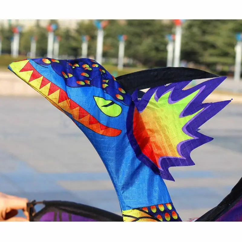 Large Classical 3D Flying Dinosaur Kite Single Line With Tail 140*120cm Outdoor Kids Play Toy | Дом и сад