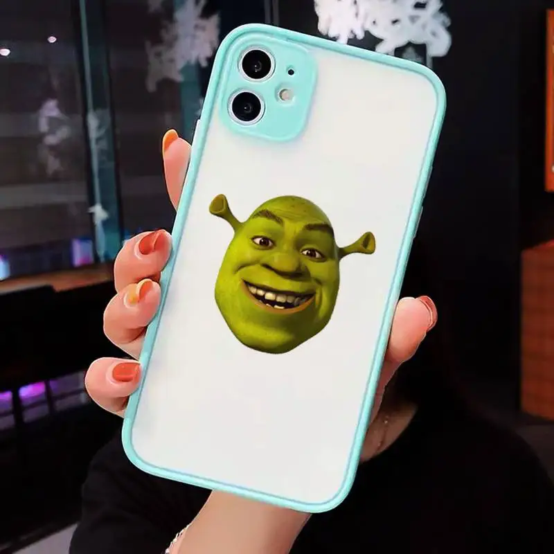 

Shrek cute cartoon movie Phone Cases matte transparent For iphone 7 8 11 12 plus mini x xs xr pro max cover