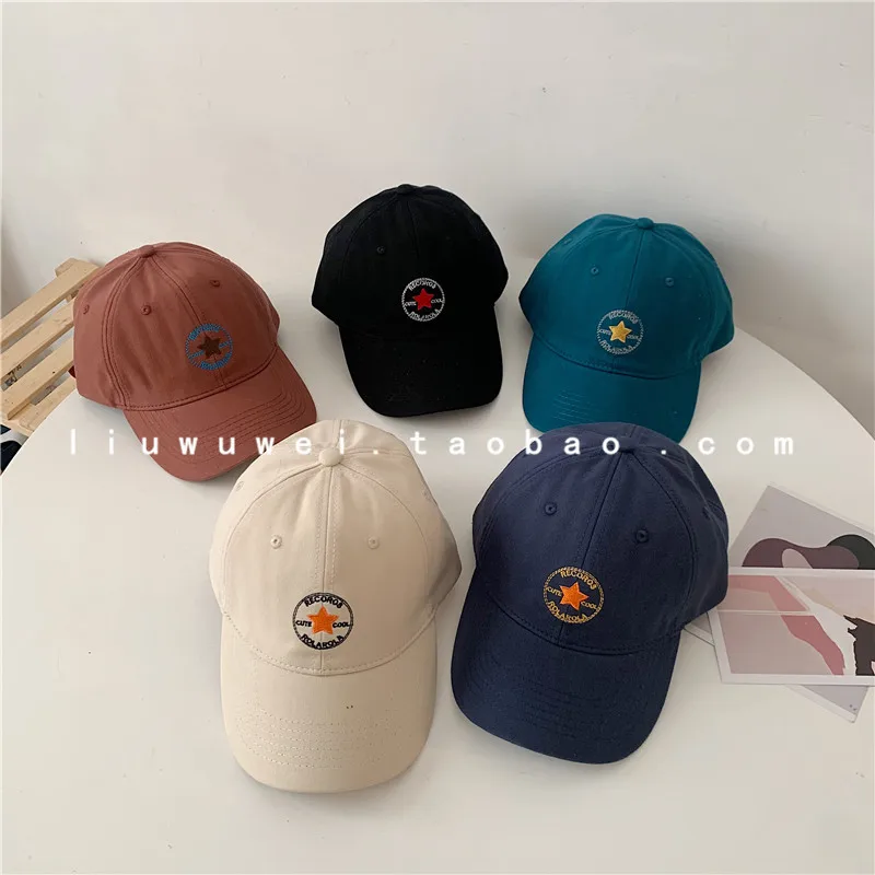 

Korean Style Ins Embroidered Baseball Men's Face Little Wild Soft Top Chic Street Fashion Peaked Cap Female Hipster