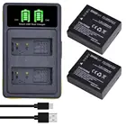 Аккумулятор BLG10 DMW-BLG10, DMW-BLE9, двойное зарядное устройство со светодиодной подсветкой, Тип C, для Panasonic LUMIX GF5, GF6, GX7, LX100, GX80, GX85