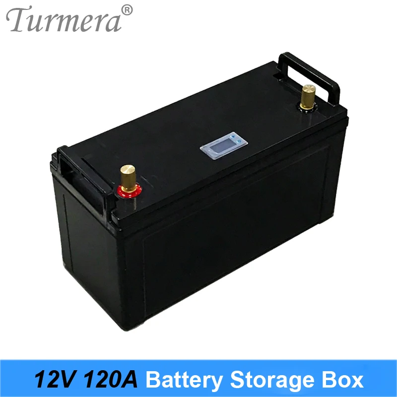 

Turmera 12V 120Ah Battery Storage Box Indicator for 3.2V Lifepo4 Batteries Assemble to Solar Panel or Uninterrupted Power Supply