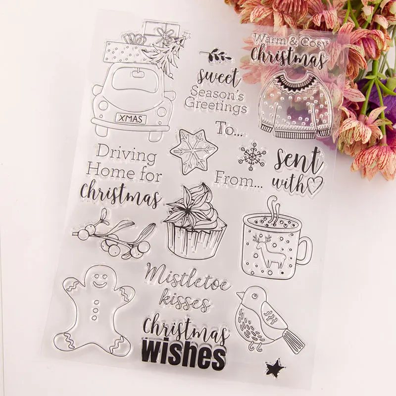 Рождественская Автомобильная одежда металлические штампы и шаблоны штампов для