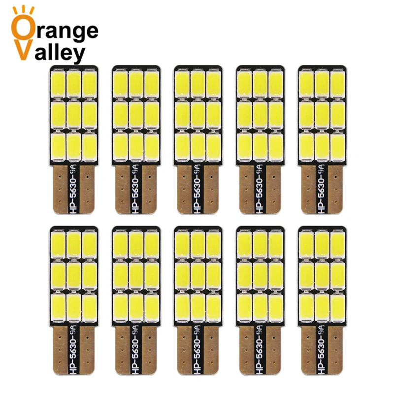 

10 шт. высокое качество T10 168 194 W5W 9 светодиодный 5630 SMD 5630 ксеноновый белый автомобильный светильник источник танкетка боковая парковочная лам...