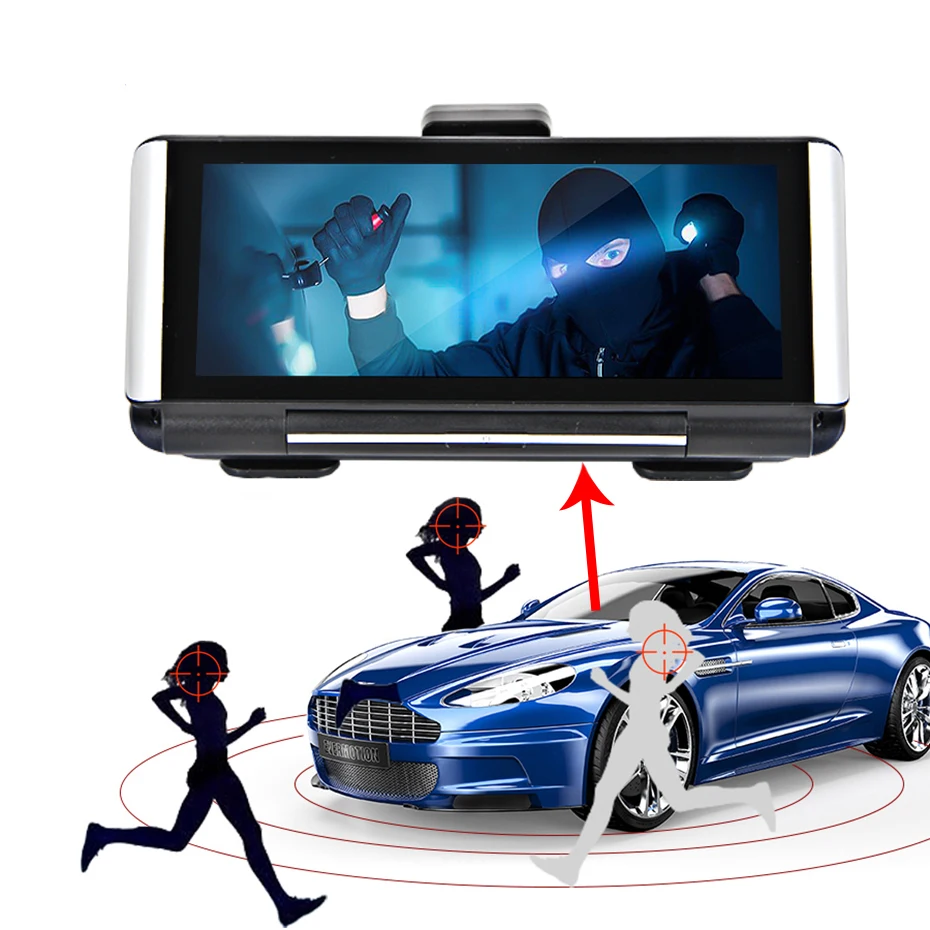 Зеркало видеорегистратор Bluavido ADAS Android 4G 7 &quot FHD 1080P Wi Fi GPS|Видеорегистраторы| |
