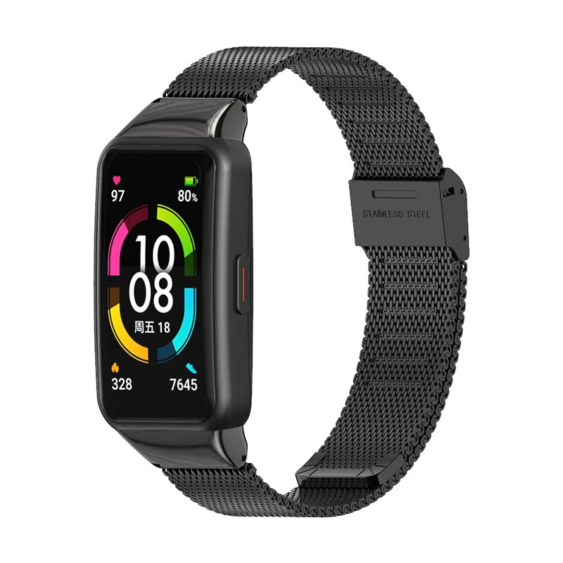 Миланский ремешок для Huawei Honor Band 6 умный Браслет сменный наручных часов