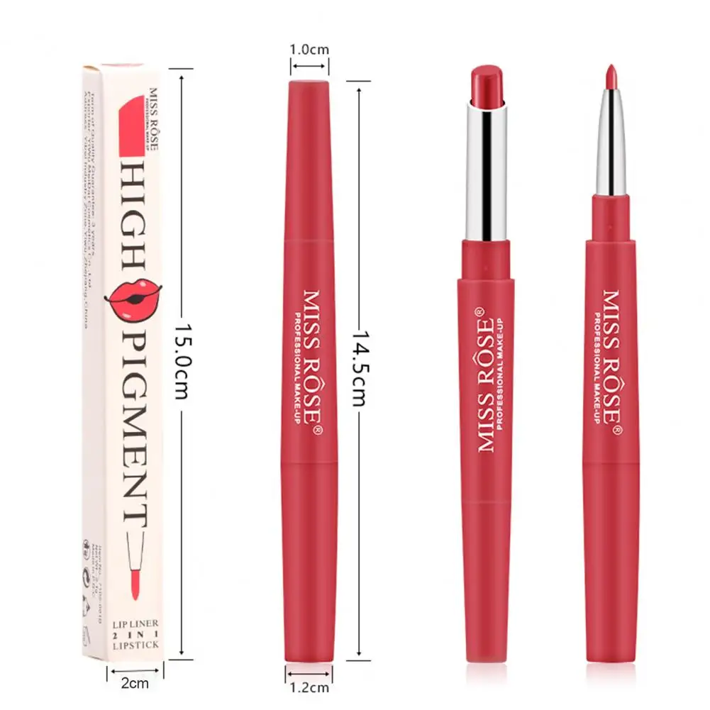 

Lip Liner Long-lasting Matte Texture Cosmetics Doubled Head Lip Liner Lipstick for Beauty