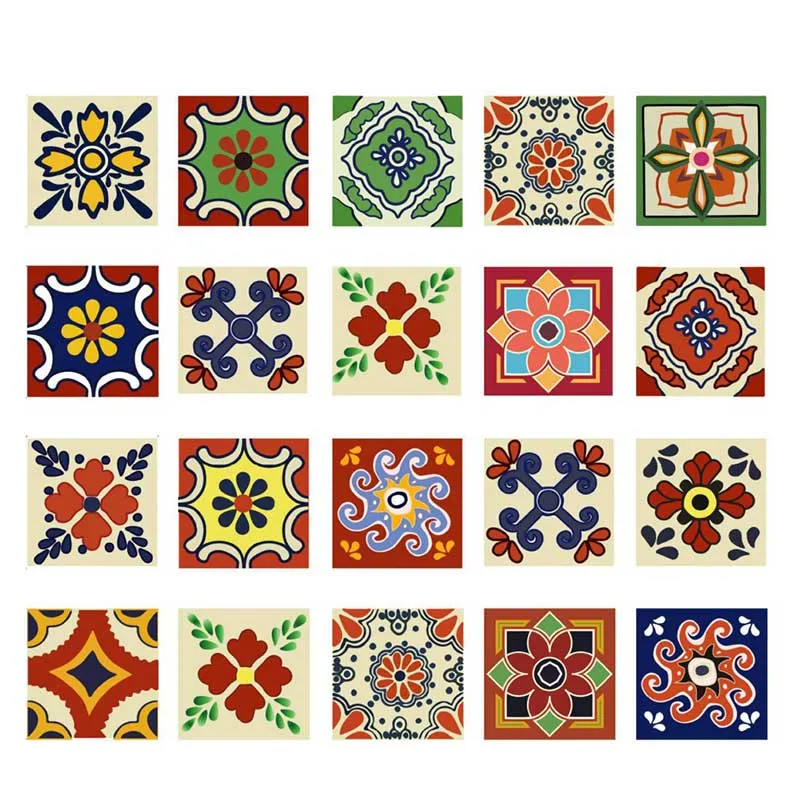 C 20 шт., имитация плитки, простой европейский стиль, наклейки для дома, наклейки на стену, сделай сам, водонепроницаемые, маслостойкие, плитка для ванной, кухонные наклейки - Цвет: C