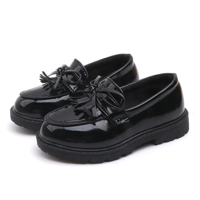 

Spring Children Flats Fashion Tassel Boys Girls Leather Shoes Classic Vintage Kids Single Shoes Loafers Performance Shoes