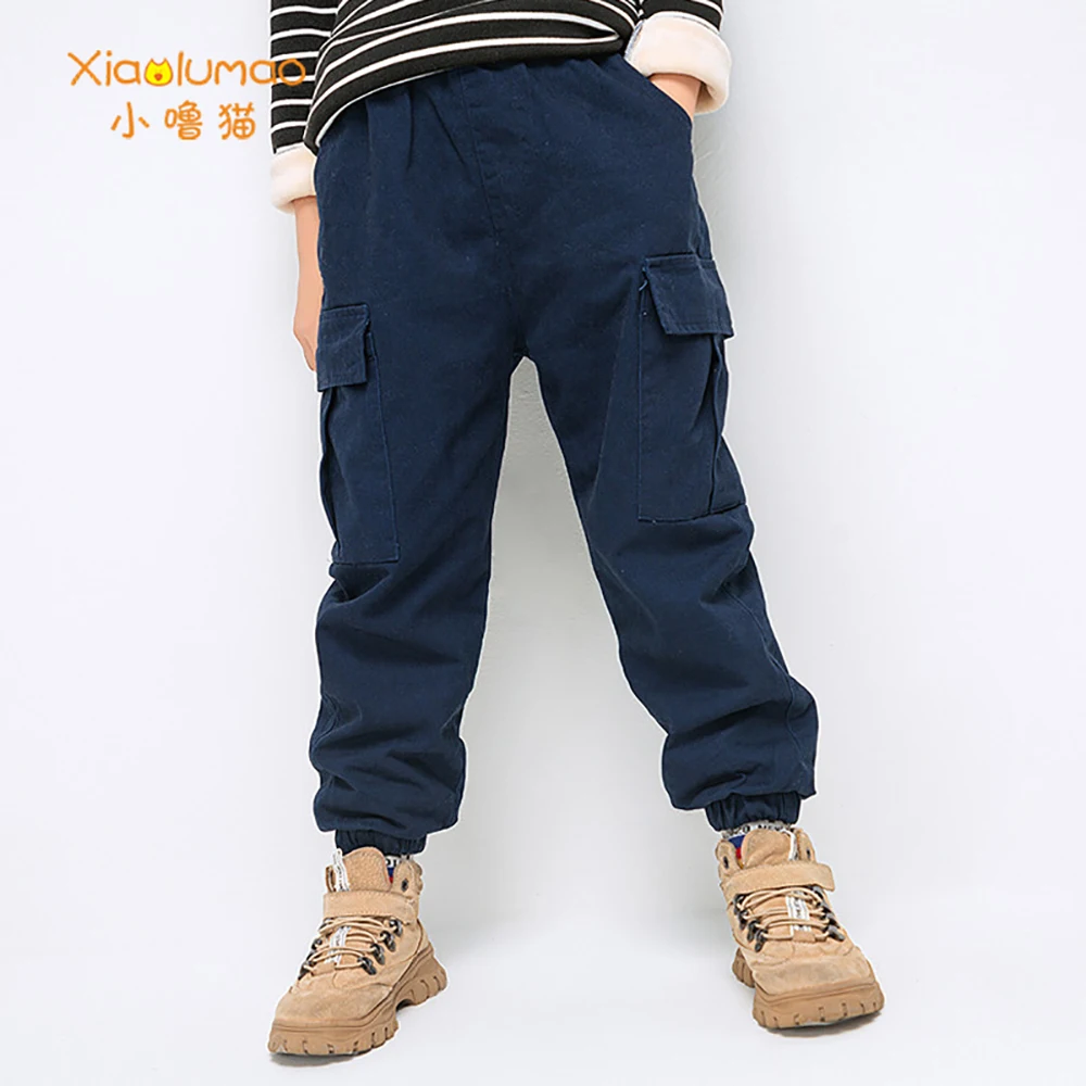

Trousers Boys Casual Pants New Autumn Joggers for 5-10t Children Loose Cargo Pant Casual Korean Teenage Boys Clothes versatile