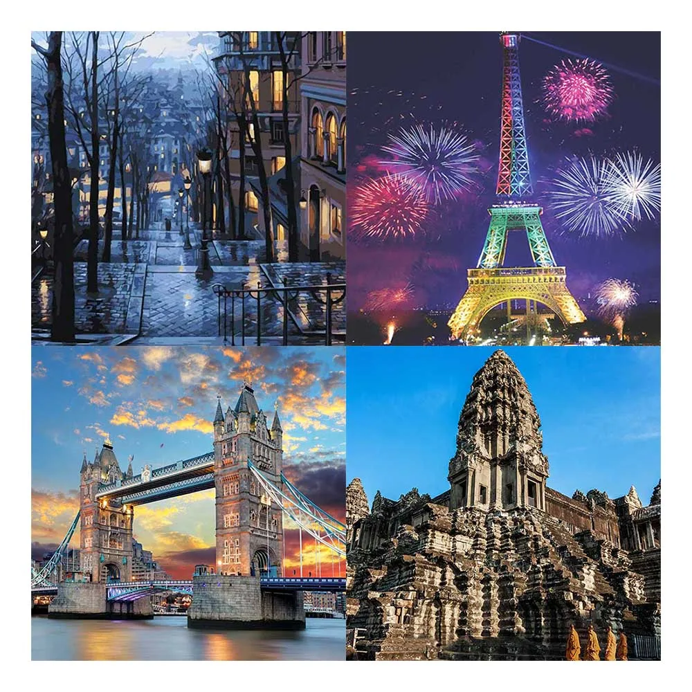 

Paintings By Number Canvas Paint Modern Home Decor Pictures Frames Board Art DIY Acrylic Coloring Crafts Drawing Frescoes Image