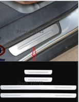 door sill scuff plate trim protector for subaru forester 2008 2015 with logo