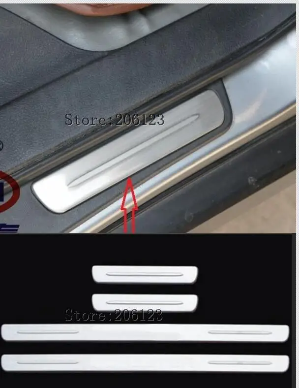 Защитная Накладка на порог для Subaru Forester 2008 2015 с логотипом|trim protector|nissan rogue t32nissan x