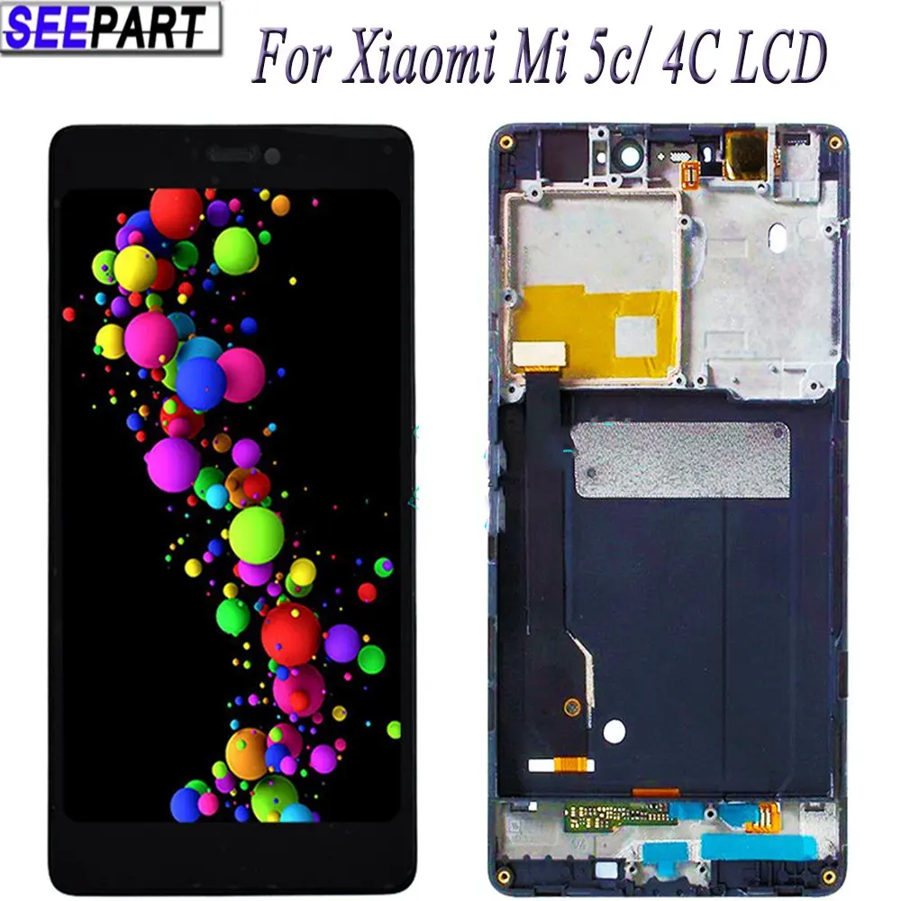 Для XiaoMi MI 4C LCD 5C ЖК-дисплей сенсорный экран в сборе запасная часть 5 15 &quotаксессуары