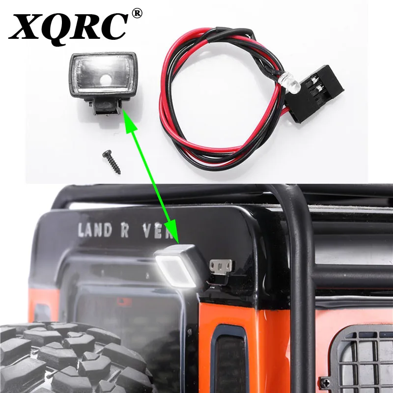 

RC Car LED Light Square Spot Light Tail Light For 1/10 Remote Controlled Tracked Vehicle SCX10 AXI03007 90046 TRX4 TRX6