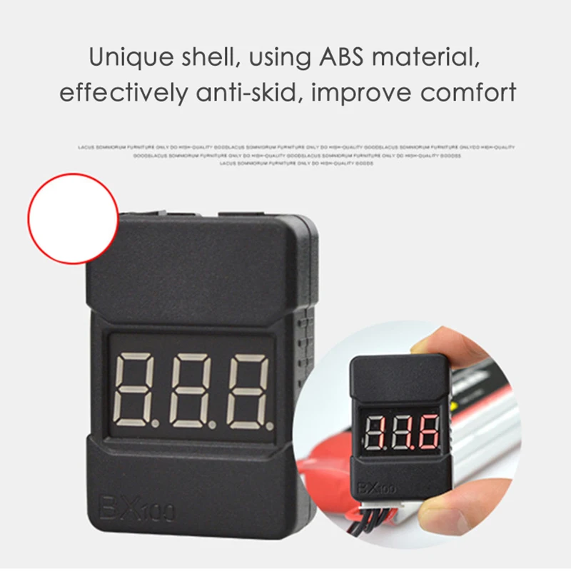 Тестер литиевой батареи дисплей мощности BX100 низкого напряжения Звуковой сигнал