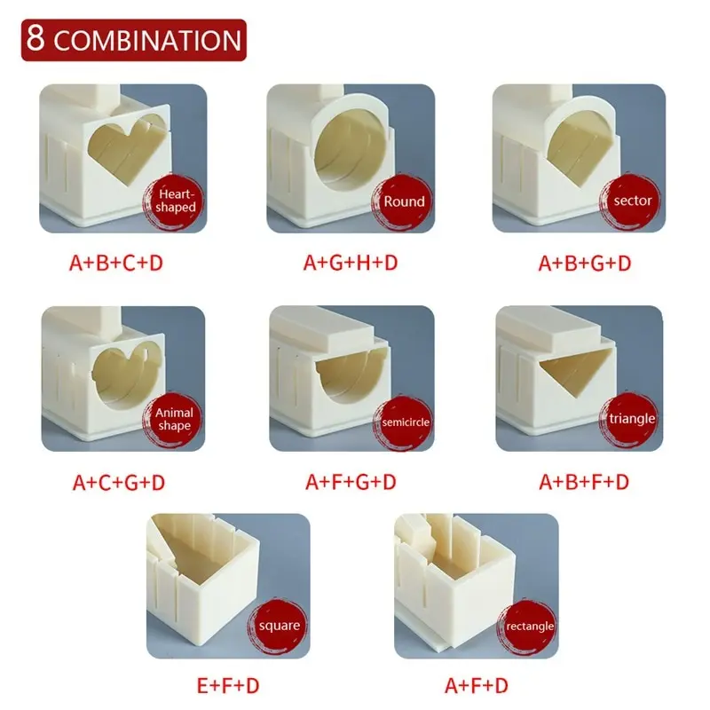 

10Pcs/Set DIY Sushi Maker Kit Kitchen Sushi Tool Making Machine Roller Rice Mold Sushi Vegetable Meat Rolling Gadgets