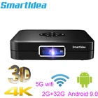 Проектор Smartldea K1, 4K, 3D, Android 9,0, Wi-Fi, BT, Full HD, LED проектор DLP, для телефонов на IOSAndroid
