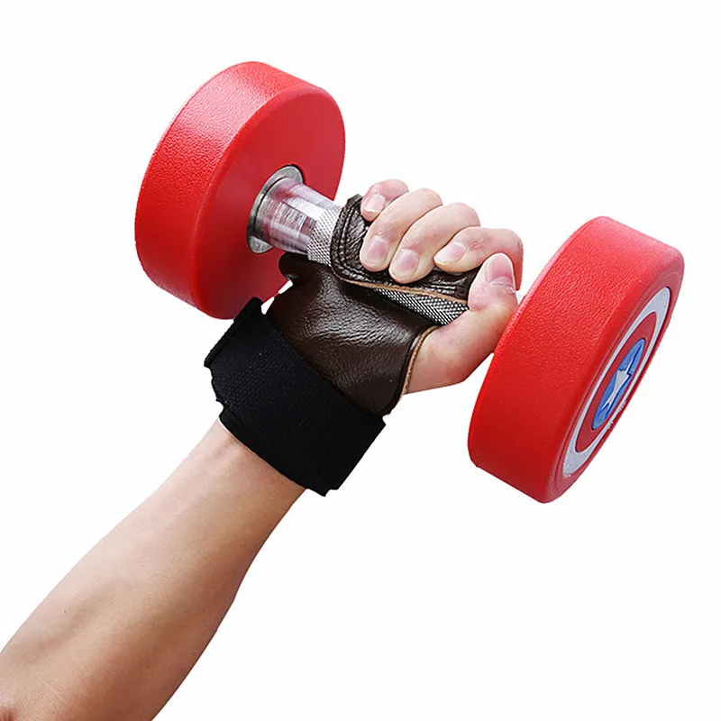 Нескользящие перчатки из воловьей кожи для тяжелой атлетики бодибилдинга