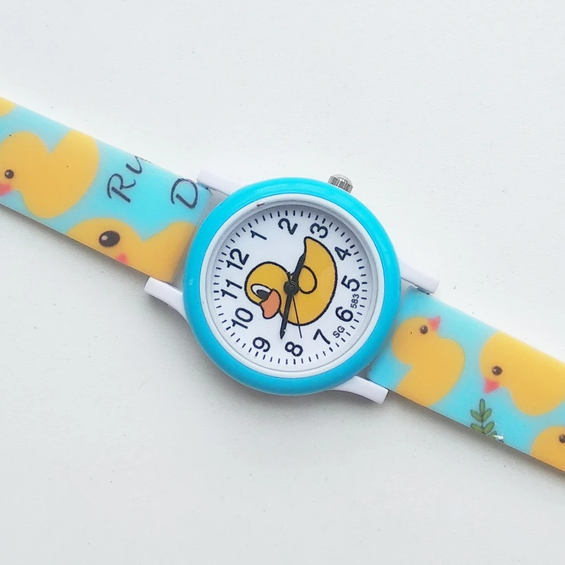 Часы наручные Little yellow duck Детские брендовые Роскошные водонепроницаемые