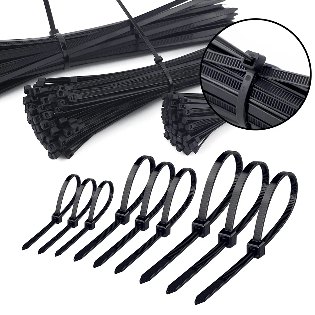 

100 шт., нейлоновые кабельные самоблокирующиеся пластиковые застежки-молнии для проводов 0/3x10 0/4x20 300, 8x мм, промышленные застежки и оборудован...