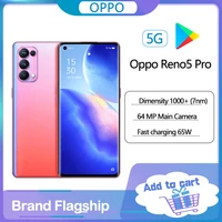 original official oppo reno 5 pro cellphone 256gb 6 55 amoled 90hz screen 65w super vooc2 4350mah android smartphone color os11