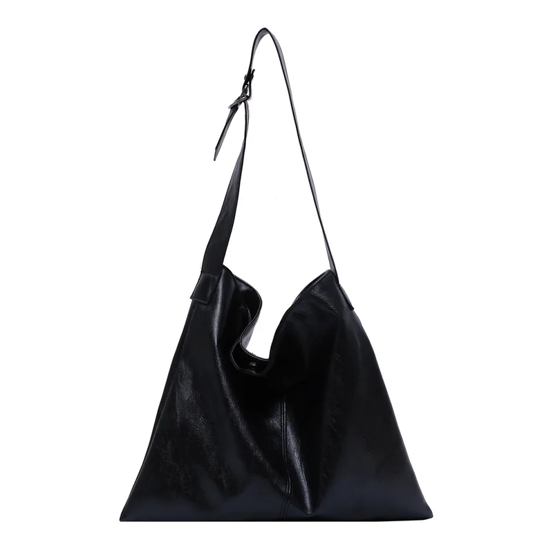 

OLUOLIN Women Large Capacity Shoulder Bag Pu Leather Purses and Handbags Luxury Designer Solid Color Ladies Shopping Bag