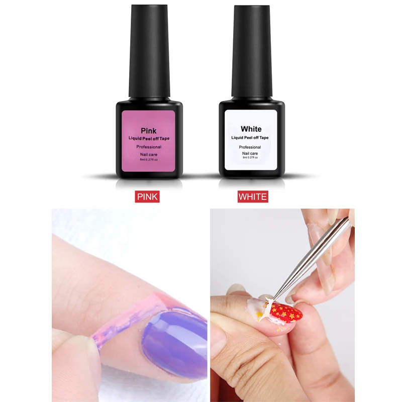8 мл Антибликовая отшелушивающая клейкая лента для ногтей антифриз жидкая