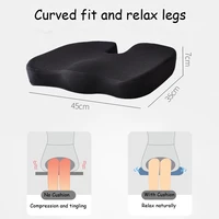 memory foam orthopedic cushion set for adult use on office chair or outdoor to relax as sofa pad meditation floor mat car seat