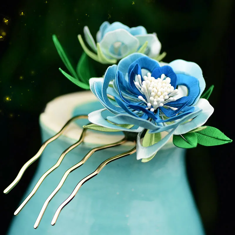 Креативная заколка для волос в виде Розы набор сделай сам традиционное ручное