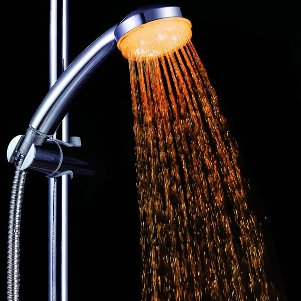 Светодиодная насадка для душа цветная головка дома ванной комнаты