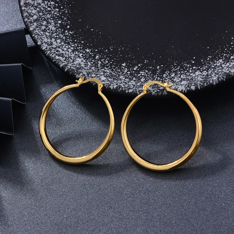 Африканские золотые серьги в форме капли воды для женщин/девушек золотого цвета