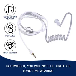 single stereo secret service air tube 3 5mm anti radiation mobile phone headsets headphone earphone with air pipe ky 011 free global shipping