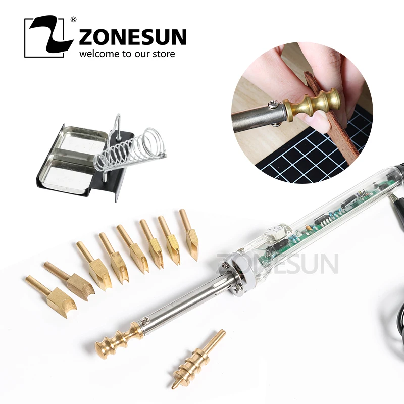 ZONESUN 10 шт. одна линия 1-8 мм кожаный край для уплотнения DIY инструмент латунный