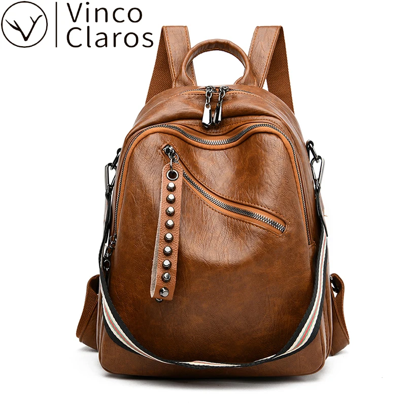 

Fashion Backpack Female Leather Mochilas Para Mujer Designer Bags Large Leather Bags Women High Quality Backpacks for Women New