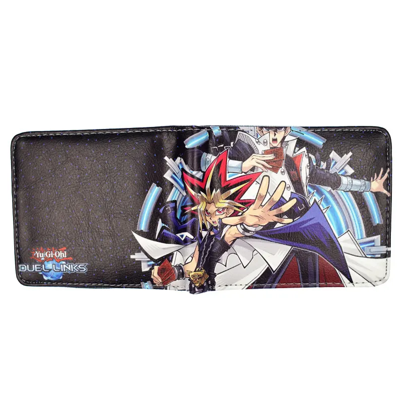 Мультфильм Yu Gi Oh короткий кошелек Высокое качество PU мужской кошелек мальчик кошельки для монет - Цвет: cp1981714